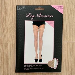 3/$15 NWT Leg Avenue plus size sheer thigh highs